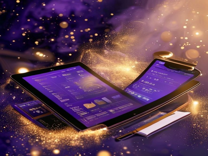 The Deep Reset Bundle, tablet, workbook and planner